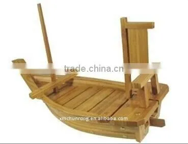 Natural Disposable Bamboo Sushi Boats With SGS photo-4
