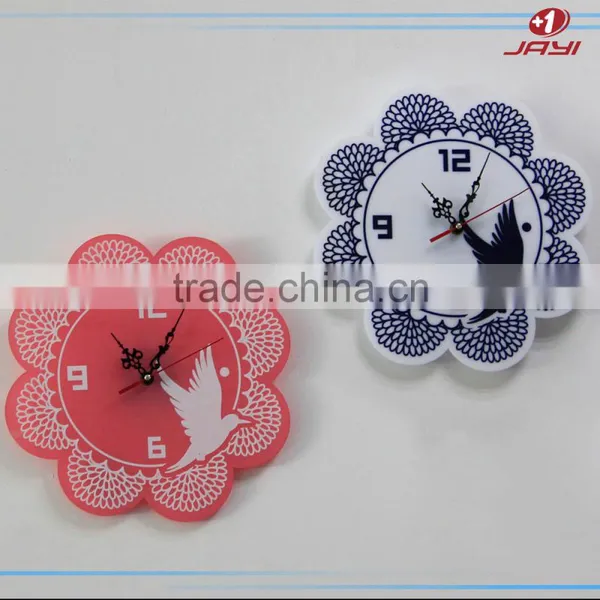 2017 China Supplier Wholesale Large Home Decorative Wall Clocks, Clear Acrylic 3D Wall Clock photo-6
