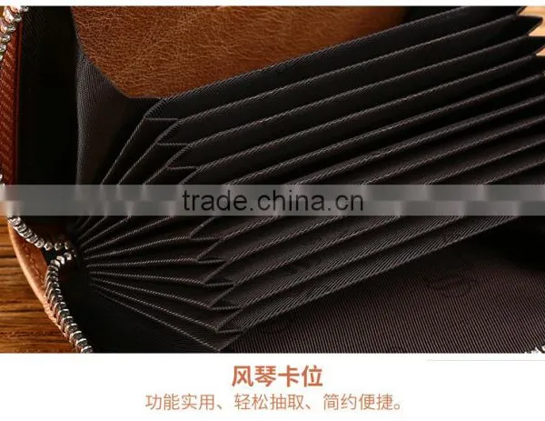 Men Pickup Bag Lady Pull Card Multi Organ Documents Metrosexual Zipper Card Bag photo-6