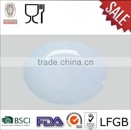 Round Pure White Melamine Plate,Melamine Ware