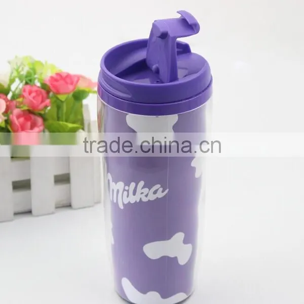 Double Wall Plastic Cup Sports Water Bottle Coffee Mug photo-4
