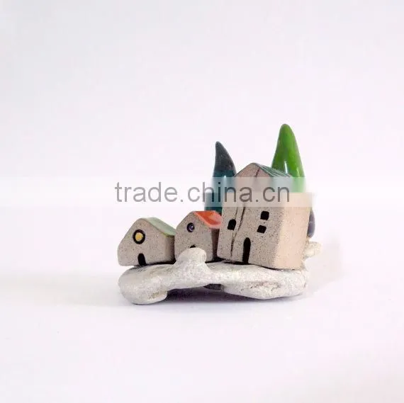 Clay Sculpture Art and Collectibles , Ceramic Artwork Contemporary Art Christmas Village photo-3