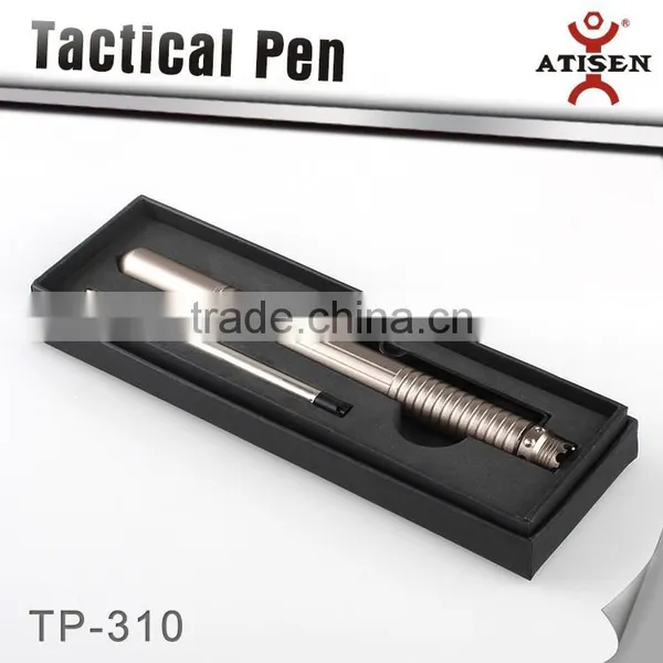 Aluminum Tactical Pen CNC CATCH Self Defense Liquid Titanium CROWN BEZEL photo-3