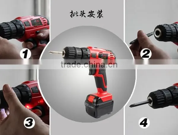 21v High Torque Multifunction Cordless Drills Power Tools photo-4