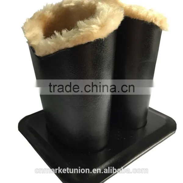 Double Head PU Leather Eyeglass Holders, Black Leather Eyeglasses Support, Eyeglass Holder Stand photo-2