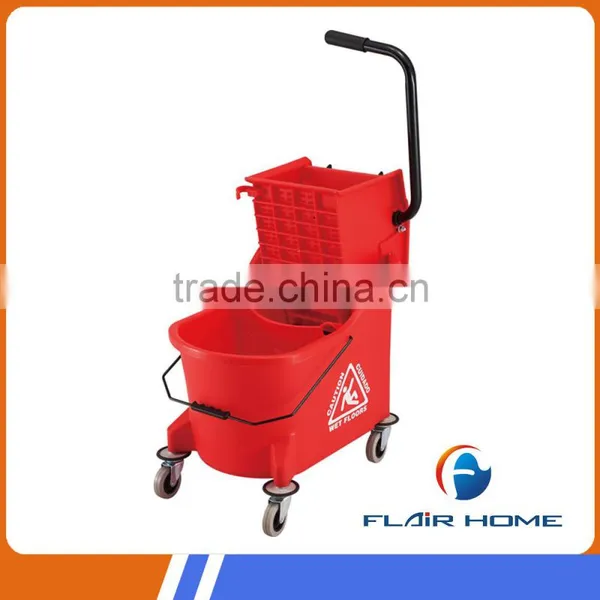 33L Hotel Heavy Duty Cleaning Wringer Mop Bucket photo-2