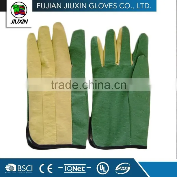 JX68A114 Multipurpose Different Colors Yellow Full PVC Impregnated Gloves photo-2