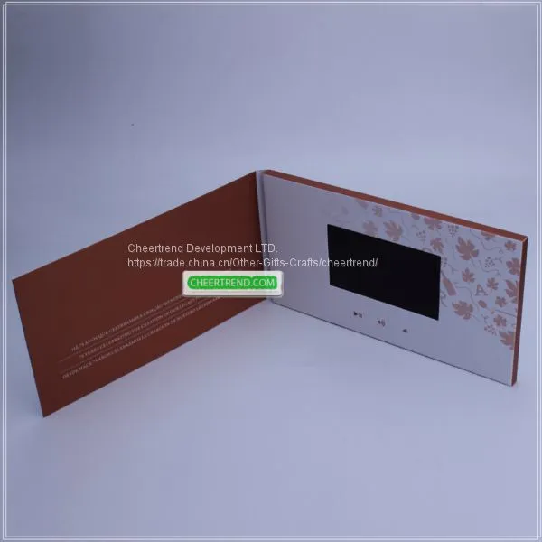Promotional TFT Screen 4.3 Inch Lcd Video Greeting Card, Video Brochure photo-3