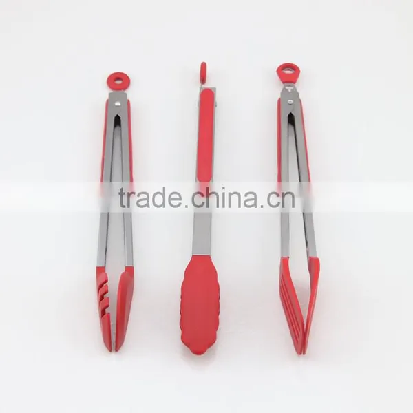 Non-stick Silicone Cooking Utensils Set Kitchen Tongs BBQ Tongs photo-2