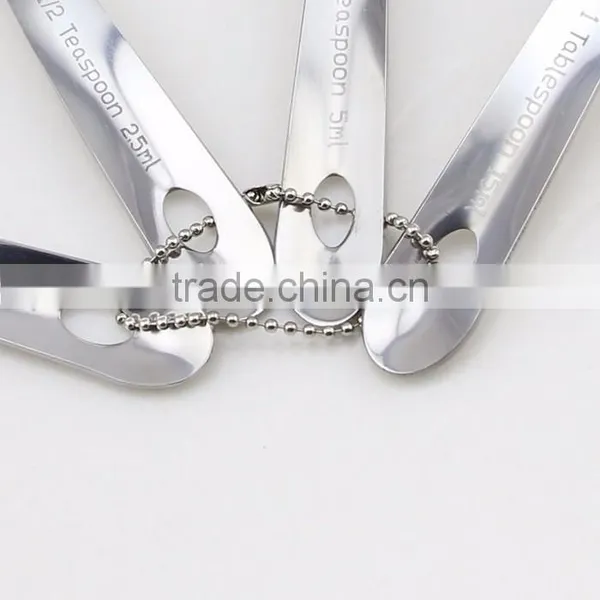 4pcs Stainless Steel Cooking Tool Measuring Spoon Set photo-2