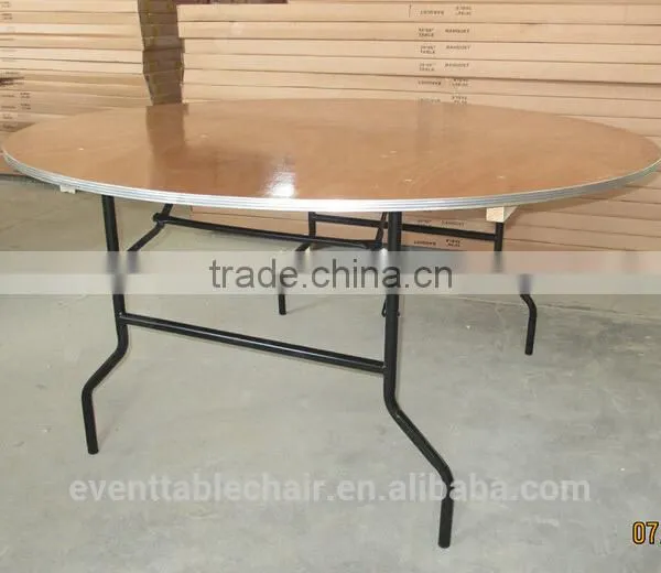 High Quality Hot Sell Hotel Plywood Folding Banquet Table photo-2