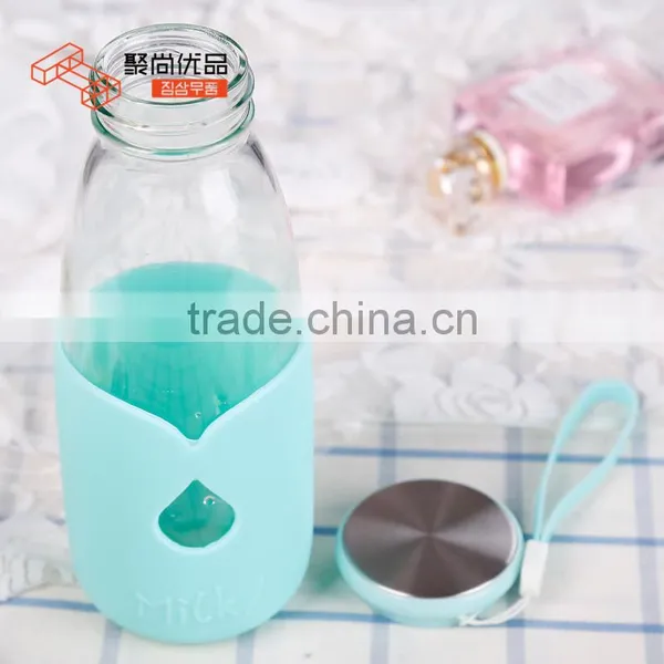L00056 2017 High Quality Stylish Design Custom Handmade Pyrex Heat-Resistant Clear Glasses Bottles photo-2