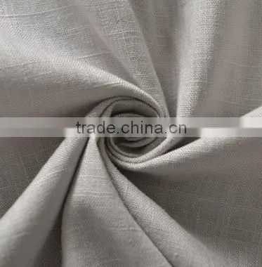 Plain Cotton Cloth Trousers Skirt Thickened Slub Flax Fabric Pure Linen, Summer Thick Linen photo-2