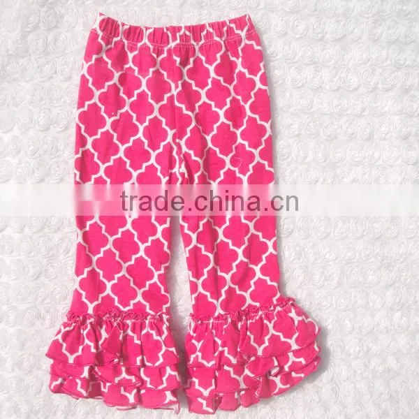 Clothing Distribution Companies Ruffle Bottom Pants Kids Ruffle Pants 100%cotton photo-5