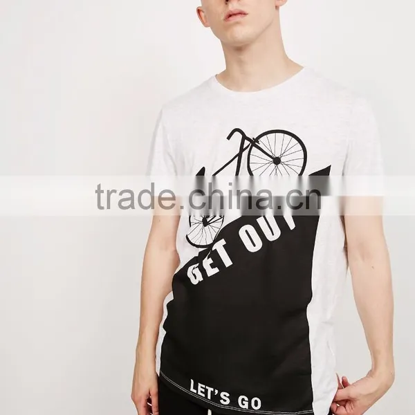 MGOO OEM/ODM Streetwears Fashion On Ins Basic White T-shirt With Printing Customized 100% Cotton Clothes For Men photo-3