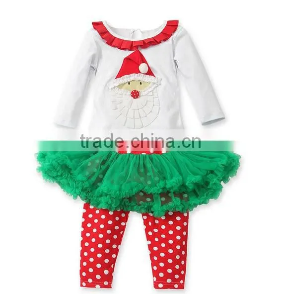 Wholesale Children Christmas Boutique Clothing Lovely and Cute Baby Chirstmas Tree Clothes New Year Clothing photo-4