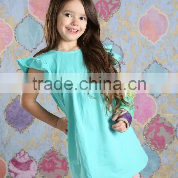 Dress Set of Sleeveless Solid Color Dress With Ruffle Pant Kids Clothing photo-4