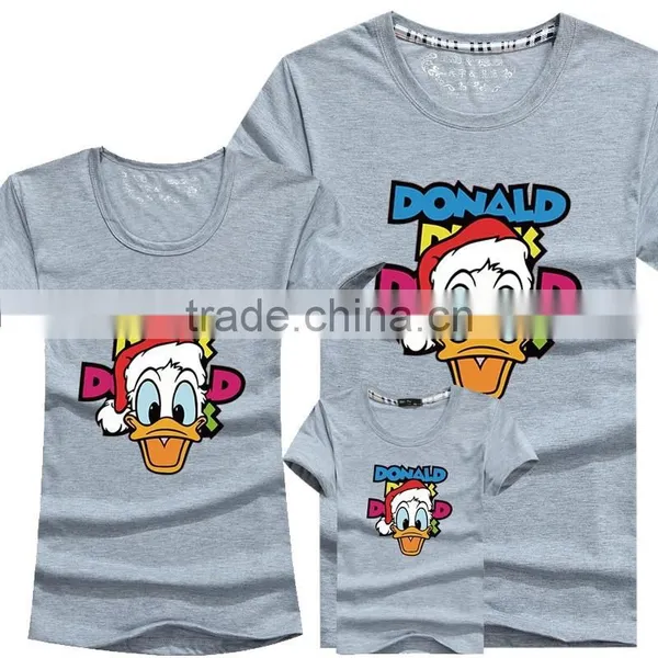 Custom 100% Cotton Family T Shirt Parentage Clothes Wholesale photo-4