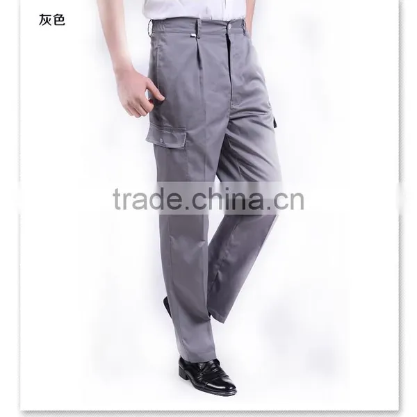 Juqian 2016 Factory Price New Mens Working Uniform Poly Cotton Cheap Cargo Uniform Work Pants With Side Pockets photo-6