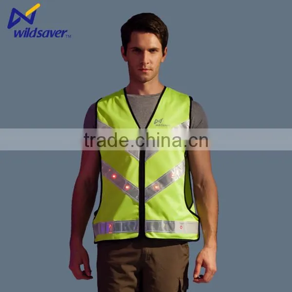 Hi Vis Security Flashing Warning Road Uniform Vest for Mens photo-2