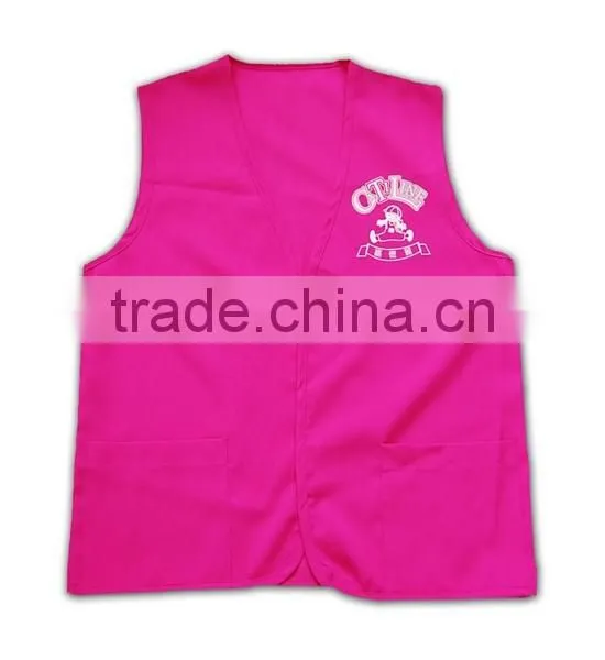 China Manufactory High Quality Vivid Color Unisex Tailored Front Open Vest photo-4