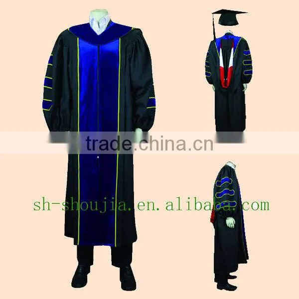 Graduation Gown, Graduation Cap and Gown, Black Graduation Gown