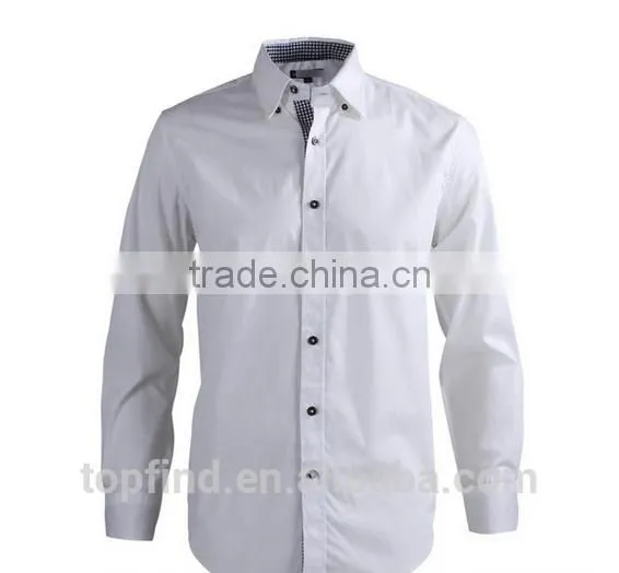 Yiwu Clothing Factory Supply Men Formal Bamboo Plain Dress Shirt With Cheap Price