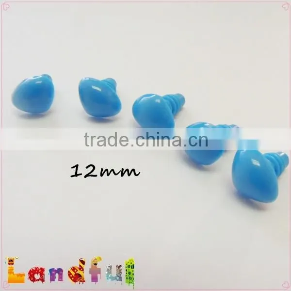 12mm Blue Safety Triangle Nose Plastic Craft Nose Plush Animal Nose photo-4