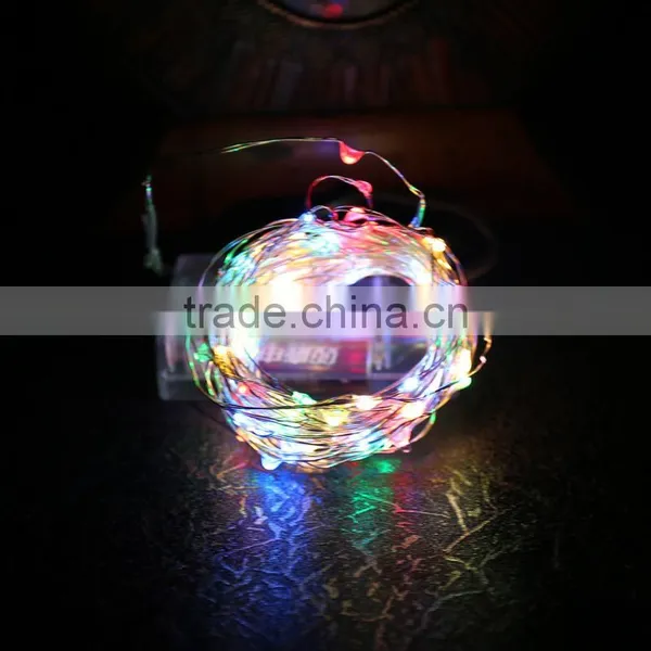 10M 100 LEDS Warm White LEDs Copper Wire 3AA Battery Powered LED String Lights photo-3