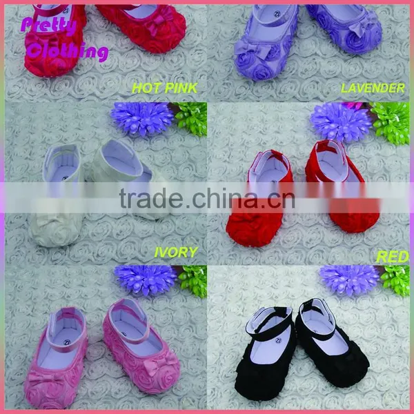 Multi colors floral print infant lace shoe baby girl shoes for  supplier