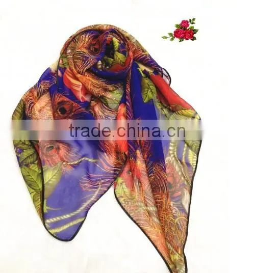PRINTED POLYESTER SCARF photo-4