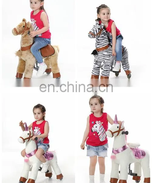 New Arrival!!!HI CE Animal Ride on Horse for Kids,ride on Animal With Wheels for Mall photo-3