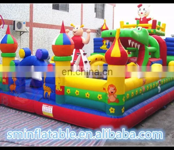 Package Mail Inflatable Rabbit Castle Jump Bed Combination Air Castle Airplane Inflatable Slide photo-5