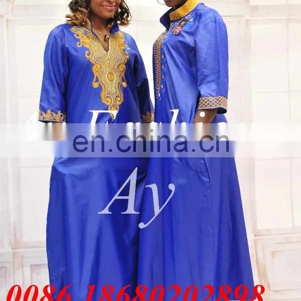 Hot Sale African Bazin Riche Styles Women Dresses With Embroidery photo-2