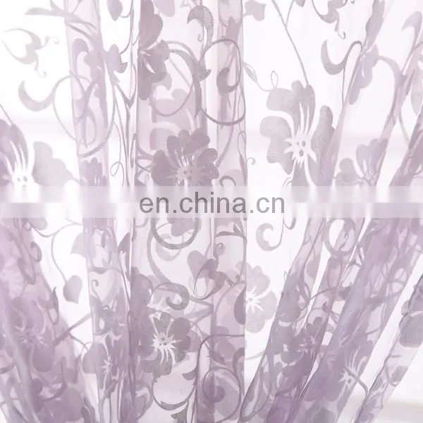 Cheap Flocking Organza Fabric Flocking Organza Curtain