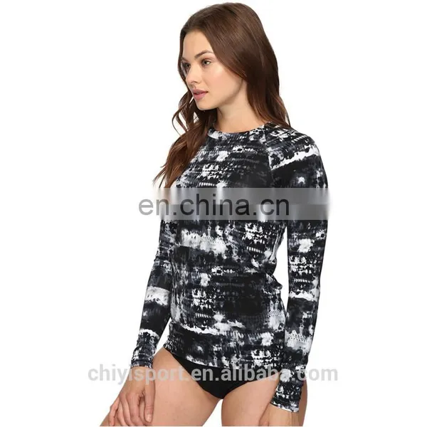 Custom Printed Women Long Sleeves Rash Guards Rashguards photo-2