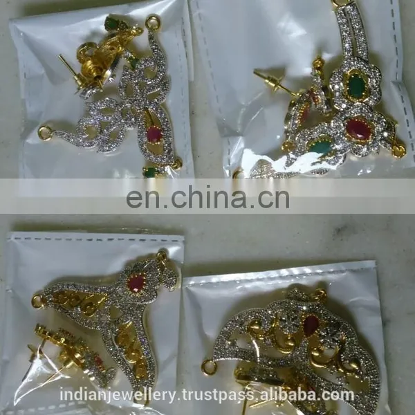 Cubic Zircon Pendant Necklace Exporter, Wedding Pendant Necklace Manufacturer photo-5
