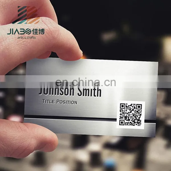 Jiabo Fashion Stainless Steel Custom Metal Visit Name Business Card photo-2
