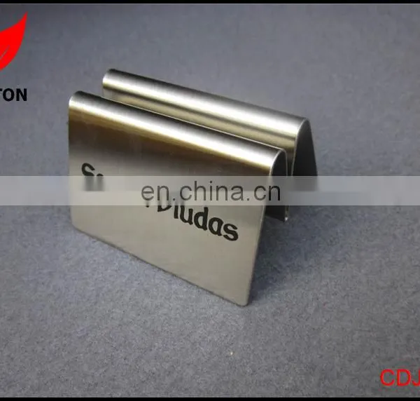 Factory Custom Stainless Steel Menu Holder photo-3