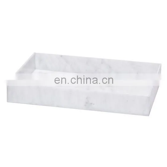 Wholesales Acrylic Marble Cheese Tray With Handles,wholesale Marble Serving Tray for Office Accessory photo-4