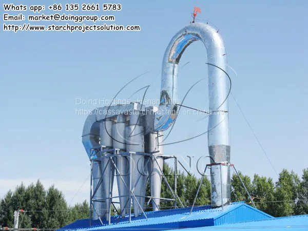 Food Grade and Automatic Cassava Starch Processing Machine in Cassava Starch Production Plant