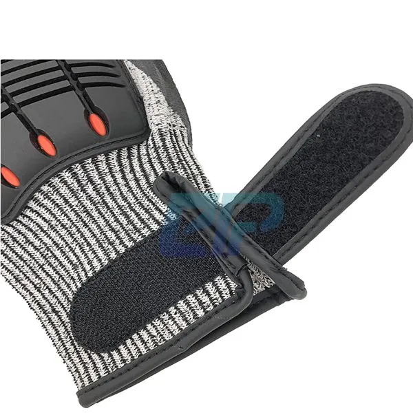 Superior Grip Cut Resistant Level 5 Protection Mechanic Impact Gloves For Car Tools Garden Construction photo-5