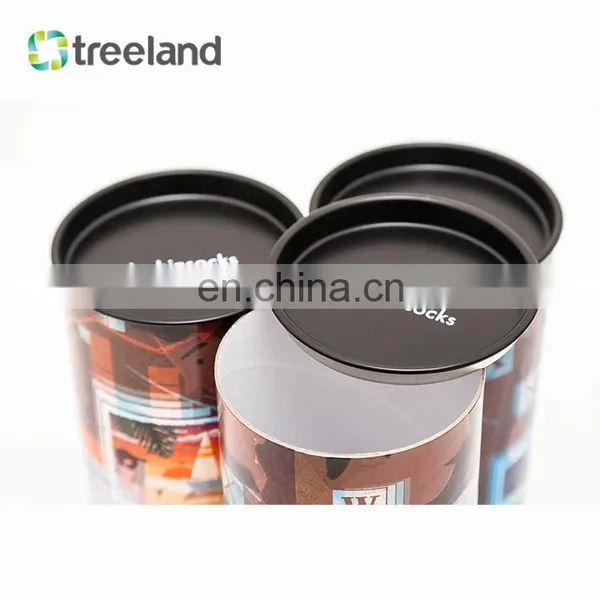Custom Socks T-shirt Underwear Packaging Round Paper Can With Tin Bottom and Tin Plug Bio-friendly Clothing Packaging photo-2