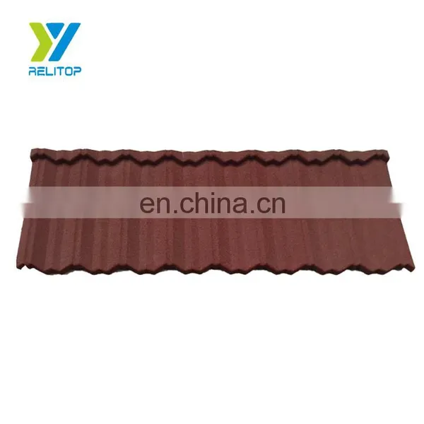 Factory Wholesale Construction Materials Lightweight Popular Modern Stone Coated Metal Roof Tiles photo-2