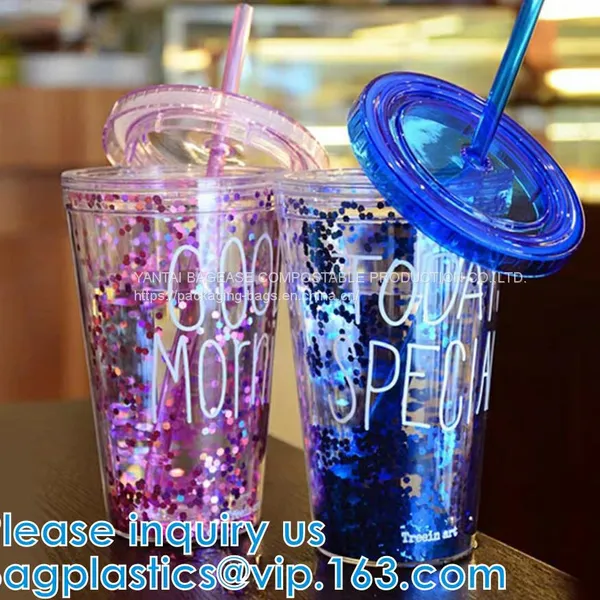 U Shaped Creative Disposable Plastic Cup Transparent Beverage Juice Coffee Tea Takeaway Packaging Cups With Lid photo-4