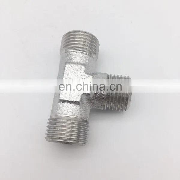 Male Hydraulic Hose Connection Reducing Tee y Pipe Fitting Connection Pipe photo-5