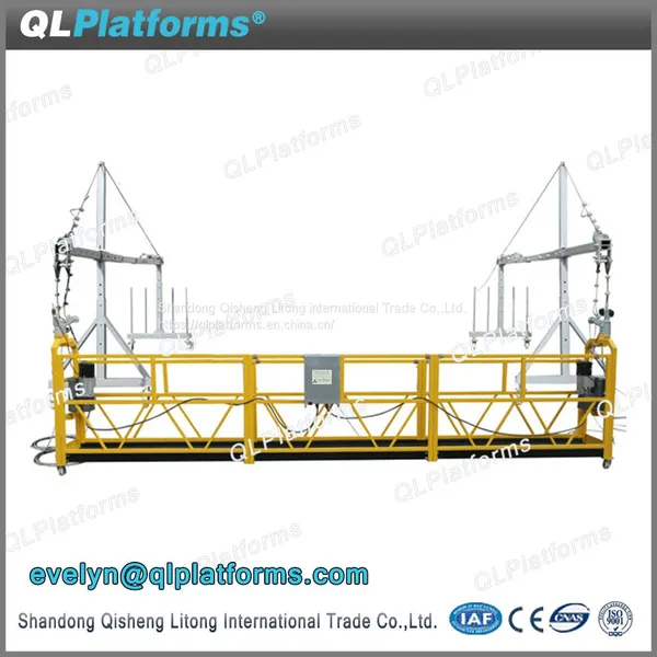 ZLP 6m Aluminum Suspended Platform, Electric Scaffolding for Construction