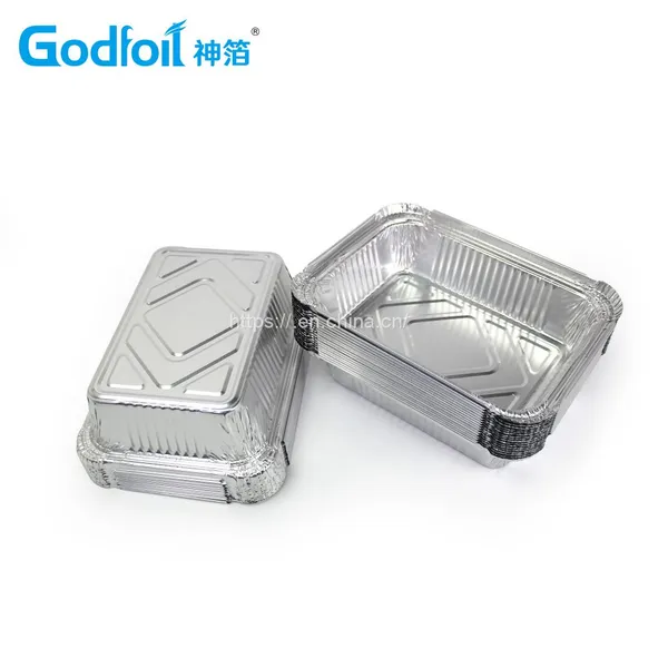 Rectanglar Aluminum Foil Container Wrinkle Wall Container photo-5