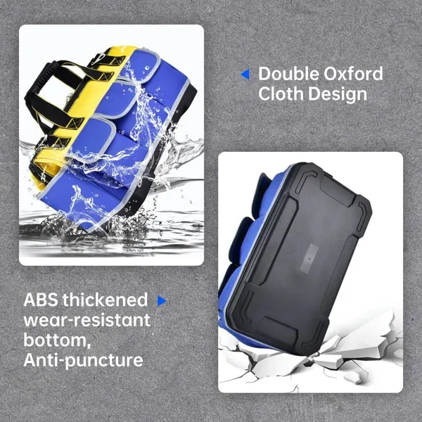22-inch Wide Mouth Tool Bag Heavy Duty - Waterproof Large Tool Organizer Bag photo-3