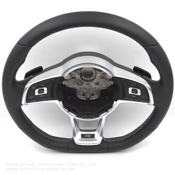 For VW Golf MK7 R Golf A7 Passat B8 R Arteon R Sports Lacquered Black Trim Steering Wheel Original Multifunction Steering Wheel Assembly photo-3